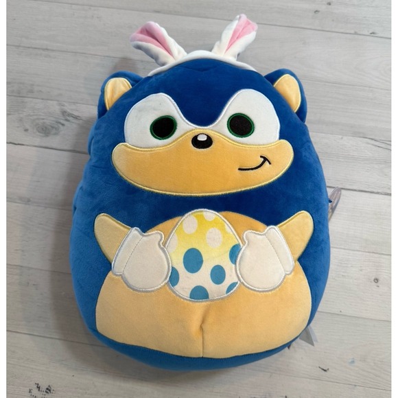 Sonic the Hedgehog Easter 12" Squishmallow Bunny‎ Ears Easter Egg 2025 - Picture 1 of 6